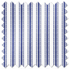 Lace Stripes, Sapphire - Twist&Fit Roman Blind